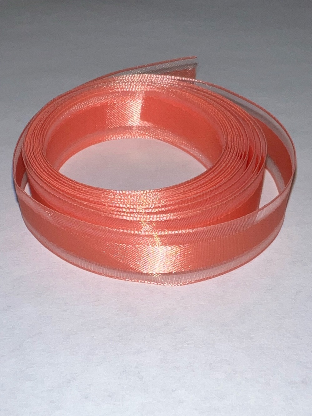 🍄 Vintage Decorative Peach Two Tone Satin Ribbon 1/2” Trim 2+ Yards Art Craft